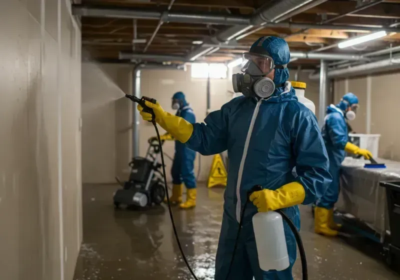 Basement Sanitization and Antimicrobial Treatment process in Galeville, NY